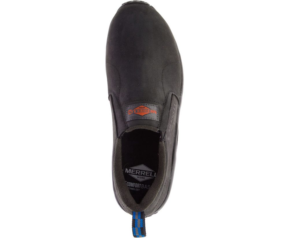 Merrell Slip Ons Męskie Czarne - Jungle Moc Skórzane Sr - 193280-OXE